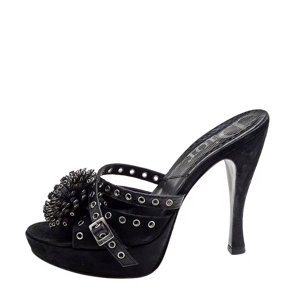 Dior 2003 Suede and Python Heel Brand New - 37