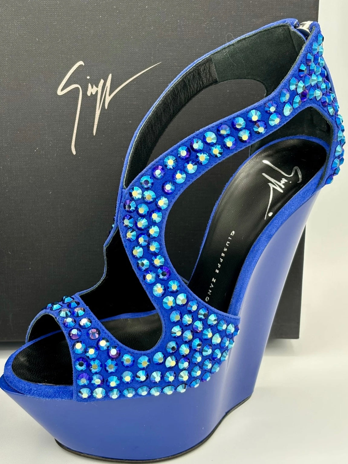 Giuseppe Zanotti Diamanté Wedges Brand New - 35