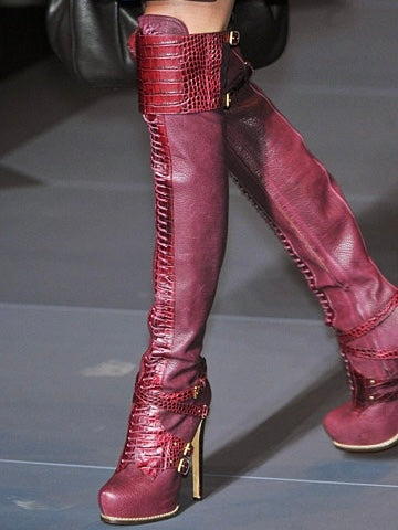 Christian Dior Croc Boots 2011 Runway - 36.5/37