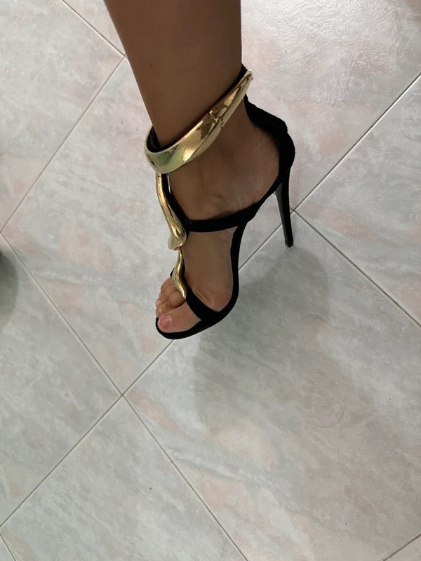 Giuseppe Zanotti Gold Venere Heel - 37
