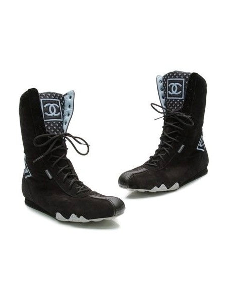 Chanel Moto Ankle Boots - 38
