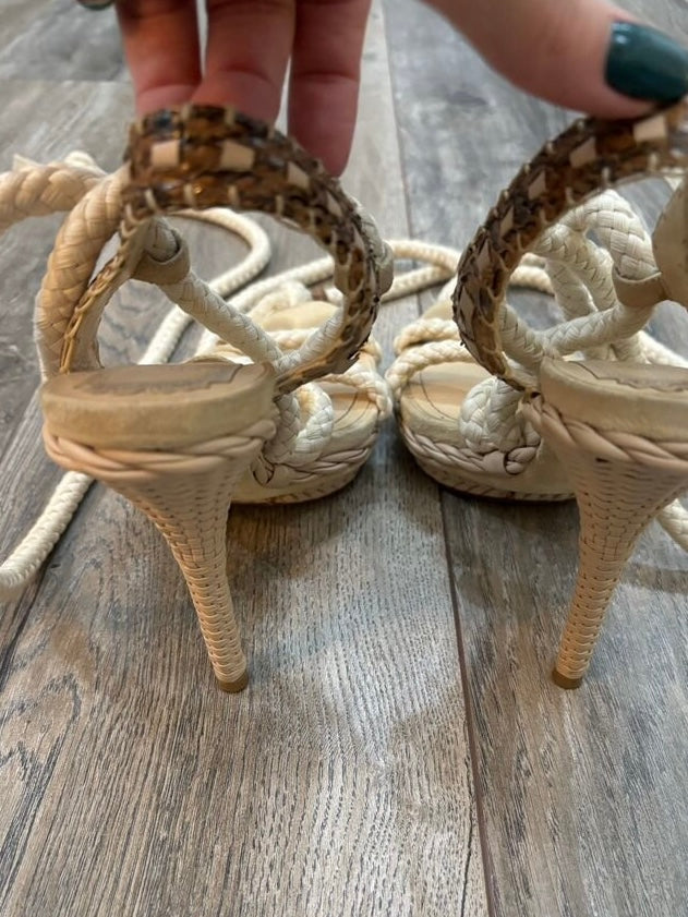 Dior Tahiti Rope Lace Up Heels - 40