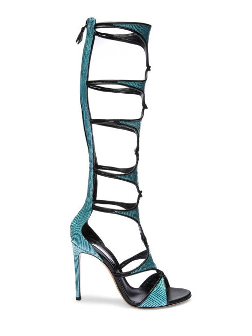 Casadei Exotic Skin Gladiator Heel - 36/36.5