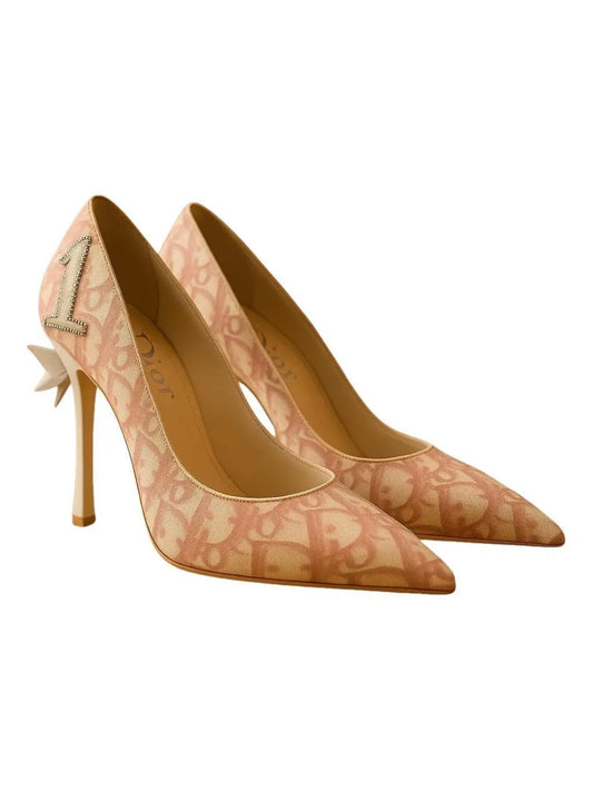 Dior Trotter Monogram Heels - 38