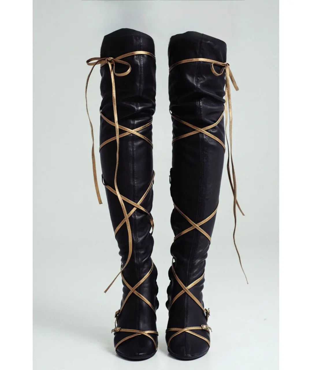 Giuseppe Zanotti Thigh High Lace Up Boots - 38