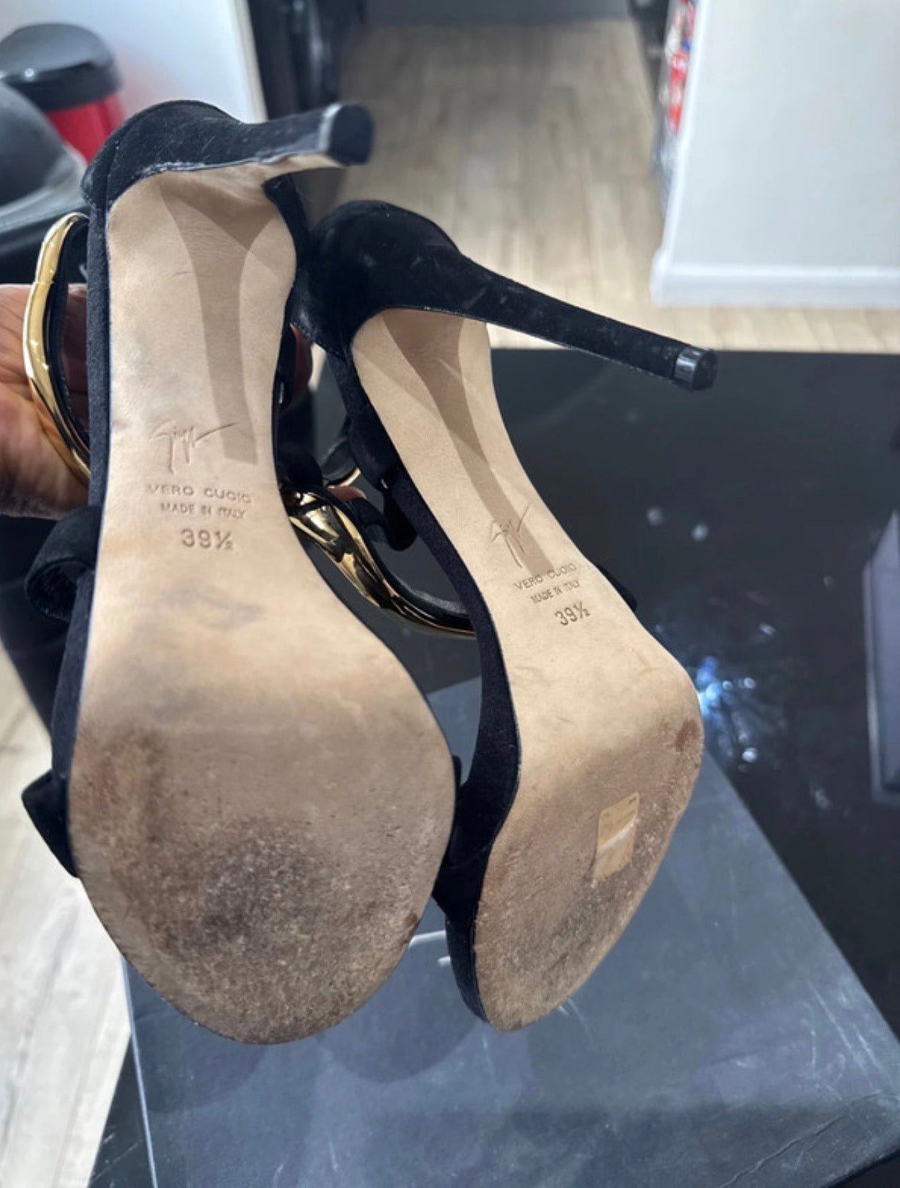 Giuseppe Zanotti Gold Venere Heels - 39.5/40