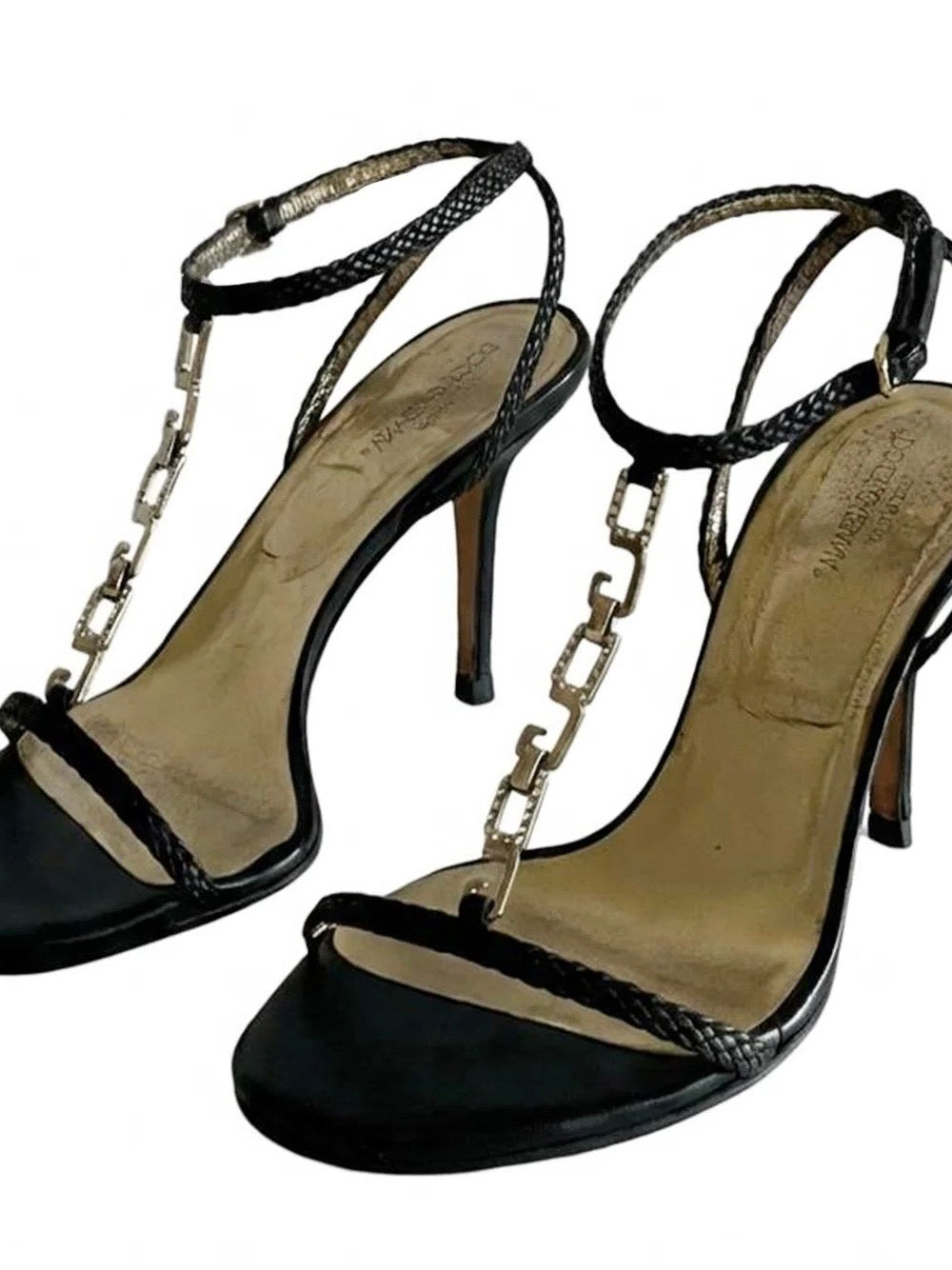 Dolce & Gabbana DG Chain Heels - 36