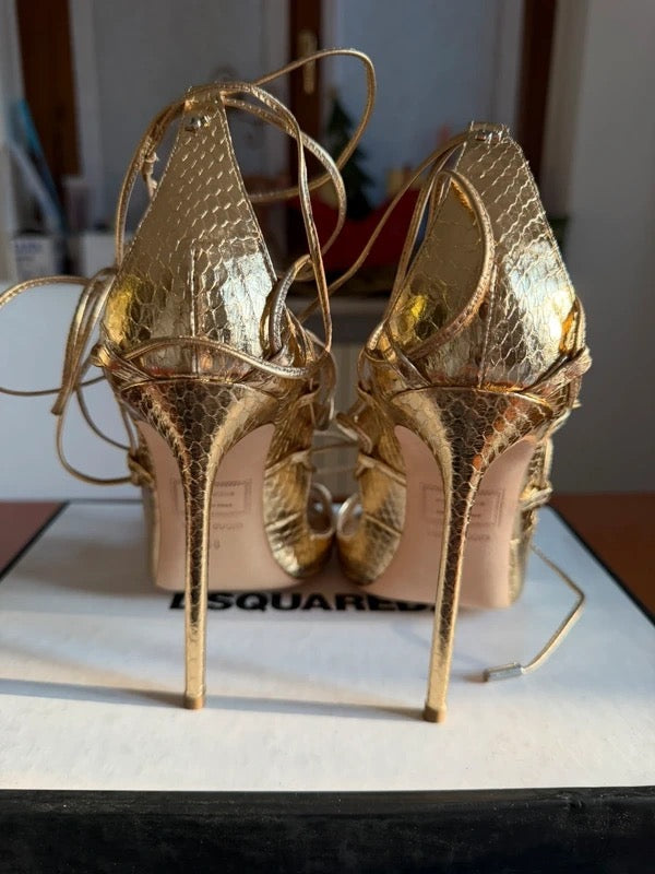 Dsquared2 Riri Lace Up Heels Brand New - 38/38.5