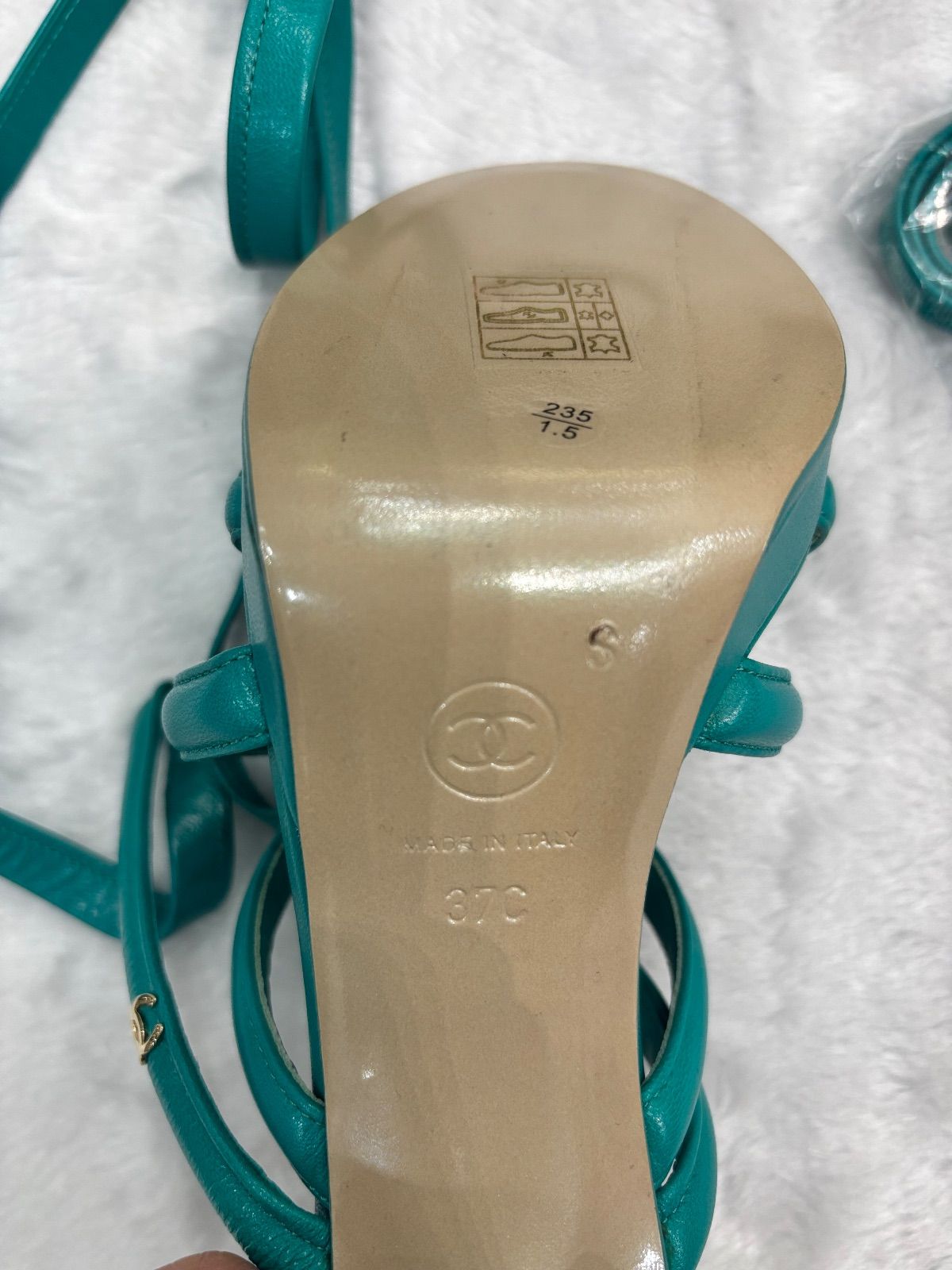 Chanel Colosseum Lace Up Heels Brand New  - 37/37.5