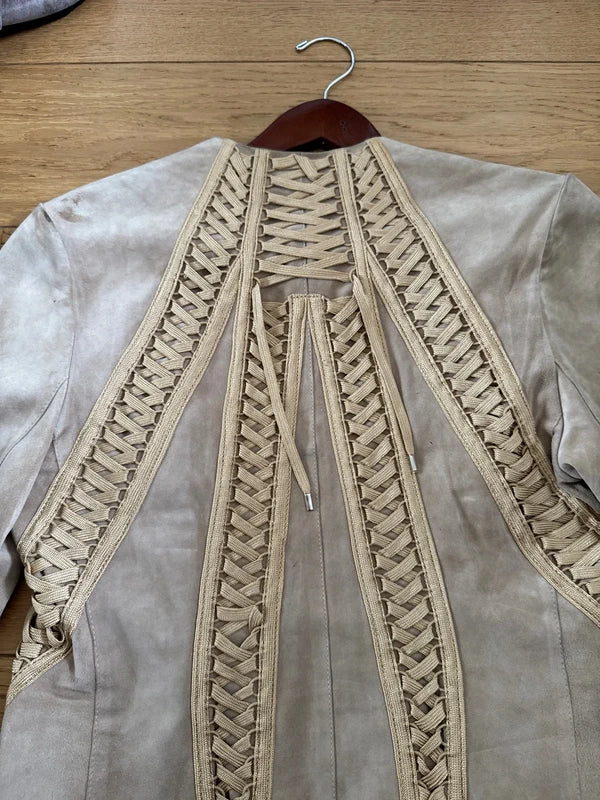 Dior by Galliano 2002 Archive Lace Up Jacket - L/XL