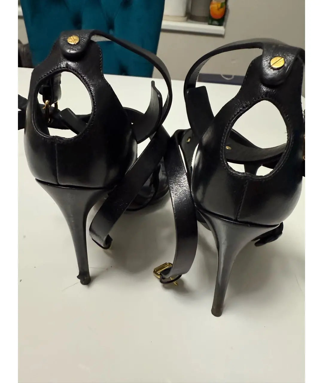 Tom Ford Gladiator Heels Matte Leather - 36.5