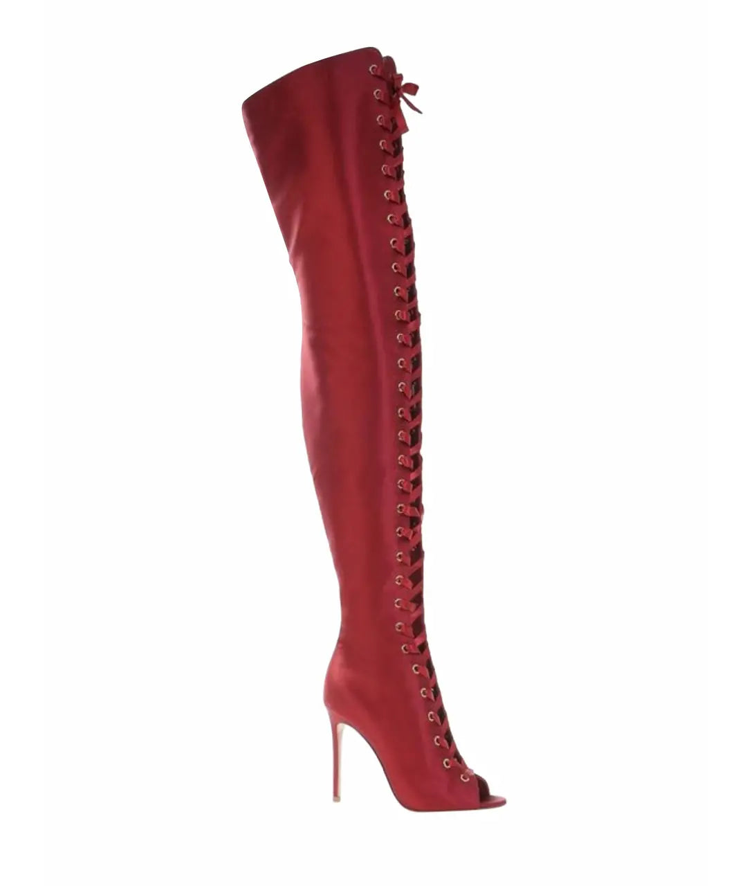 Gianvito Rossi Marie Satin Lace Up Boots Brand New - 39