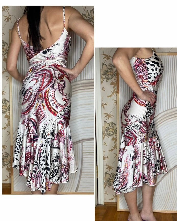 Cavalli 2000s Satin Dress - S