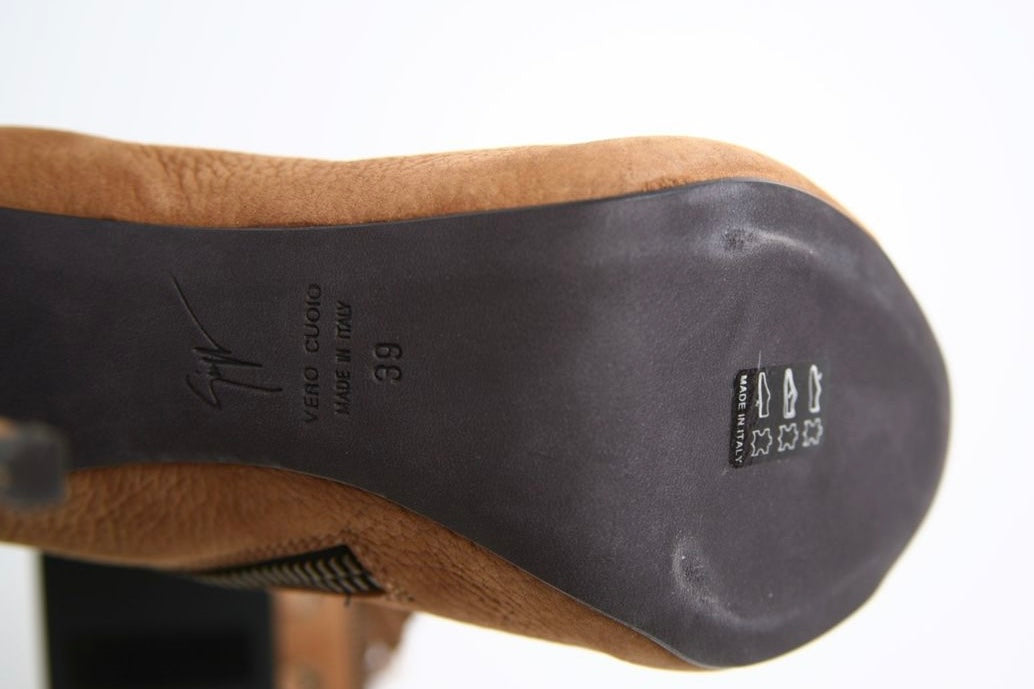 Giuseppe Zanotti Open Toe Lace Up Ankle Boots Brand New - 39