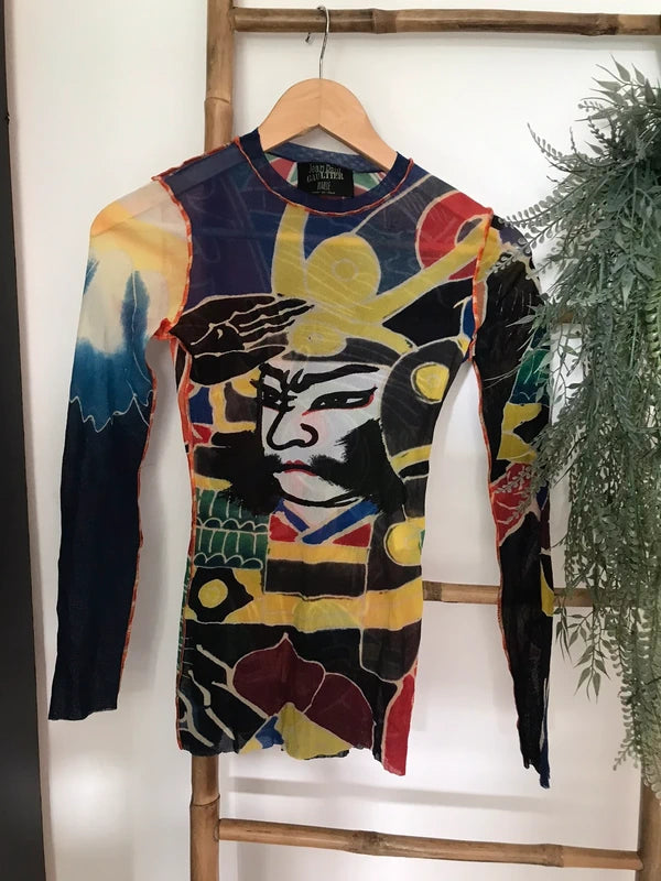 Jean Paul Gaultier 1999 Samurai Mesh Top - S