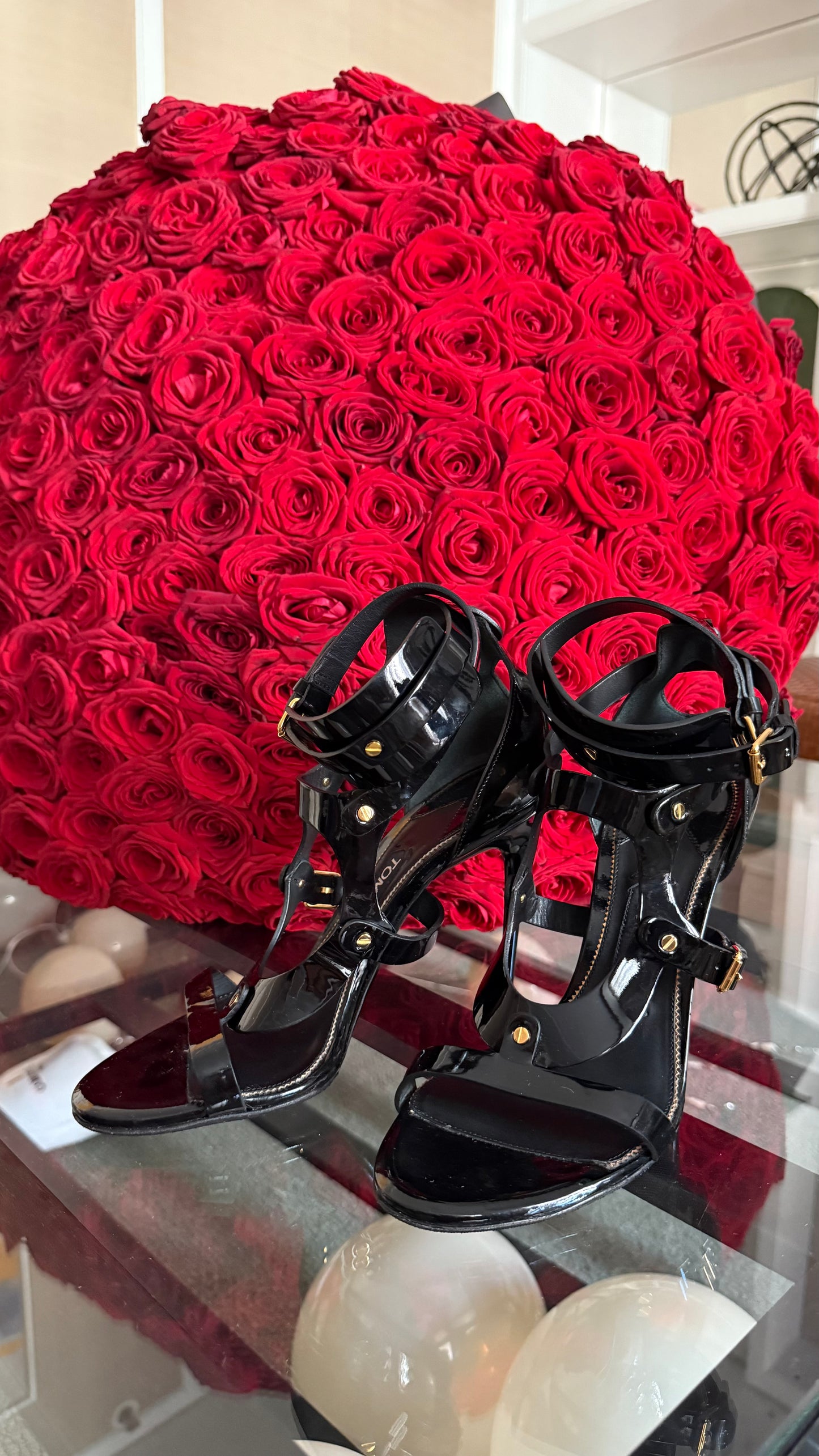 Tom Ford Gladiator Heels Patent Leather - 38