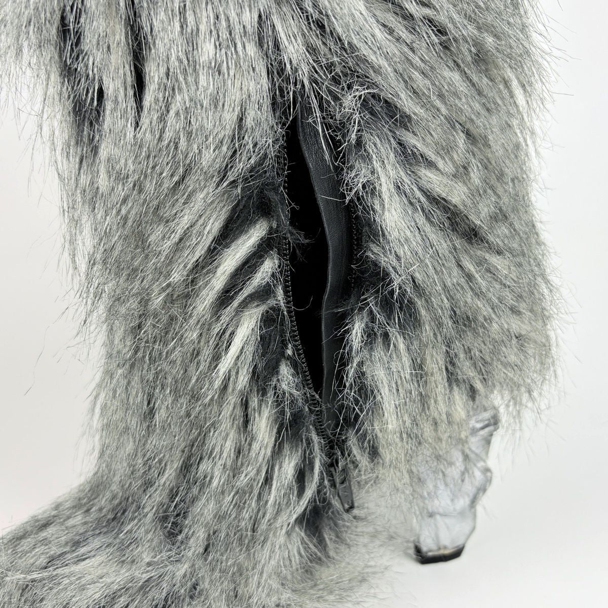 Chanel Fur Yeti Heeled Boots - 38.5