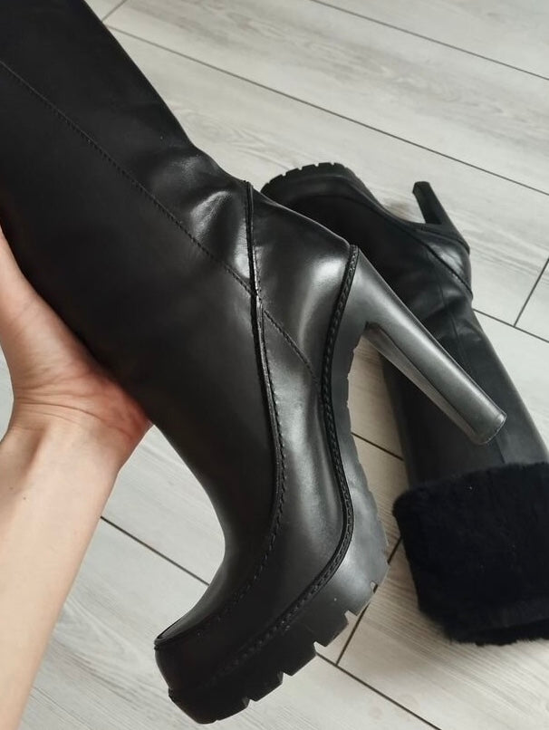 Dior Fur Boots - 36