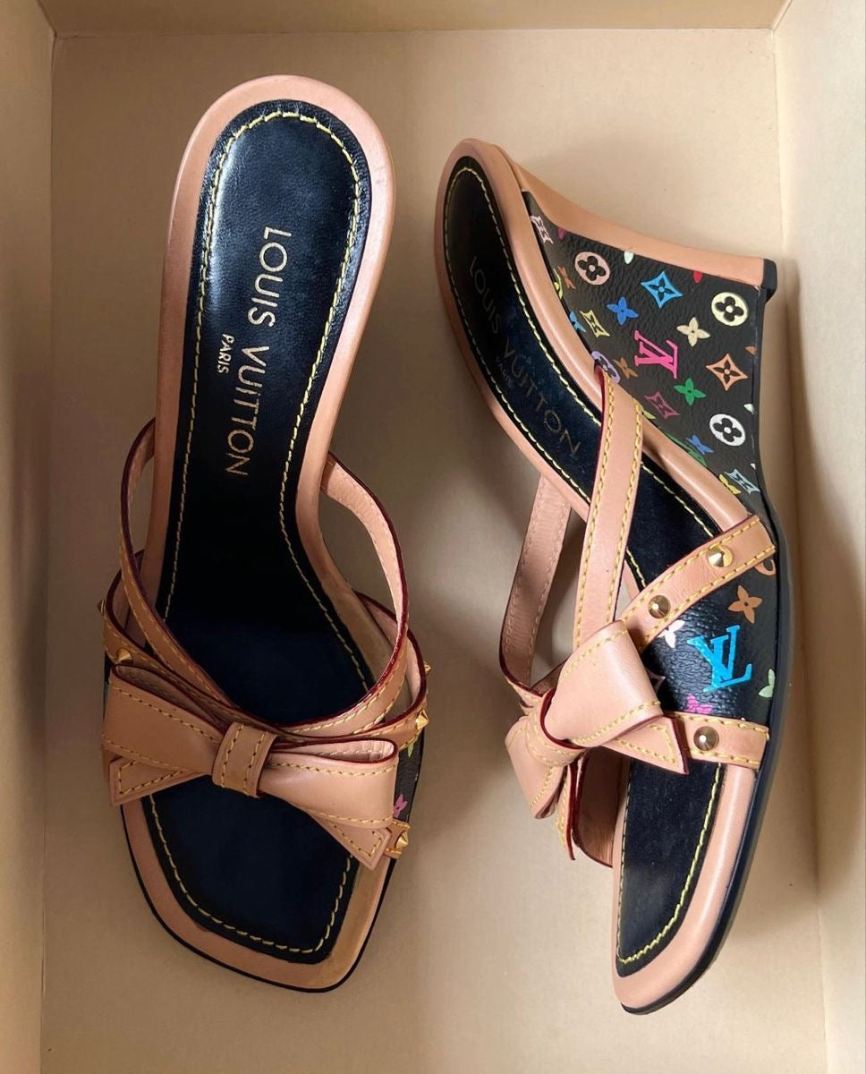 Louis Vuitton X Takashi Murakami Bow Wedge Heels - 40