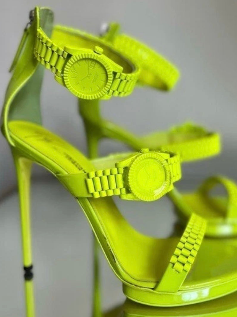 Giuseppe Zanotti x Christian Cowan Time Flies Watch Heels - 38