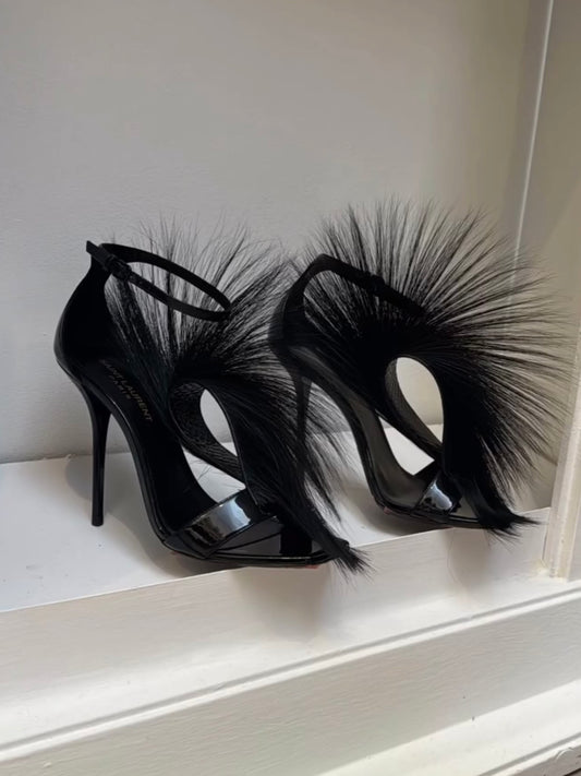 Saint Laurent Jamie Antelope Heels Brand New - 36