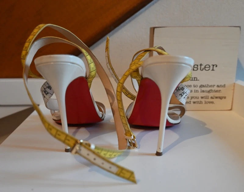 Christian Louboutin Measuring Tape Heels - 39