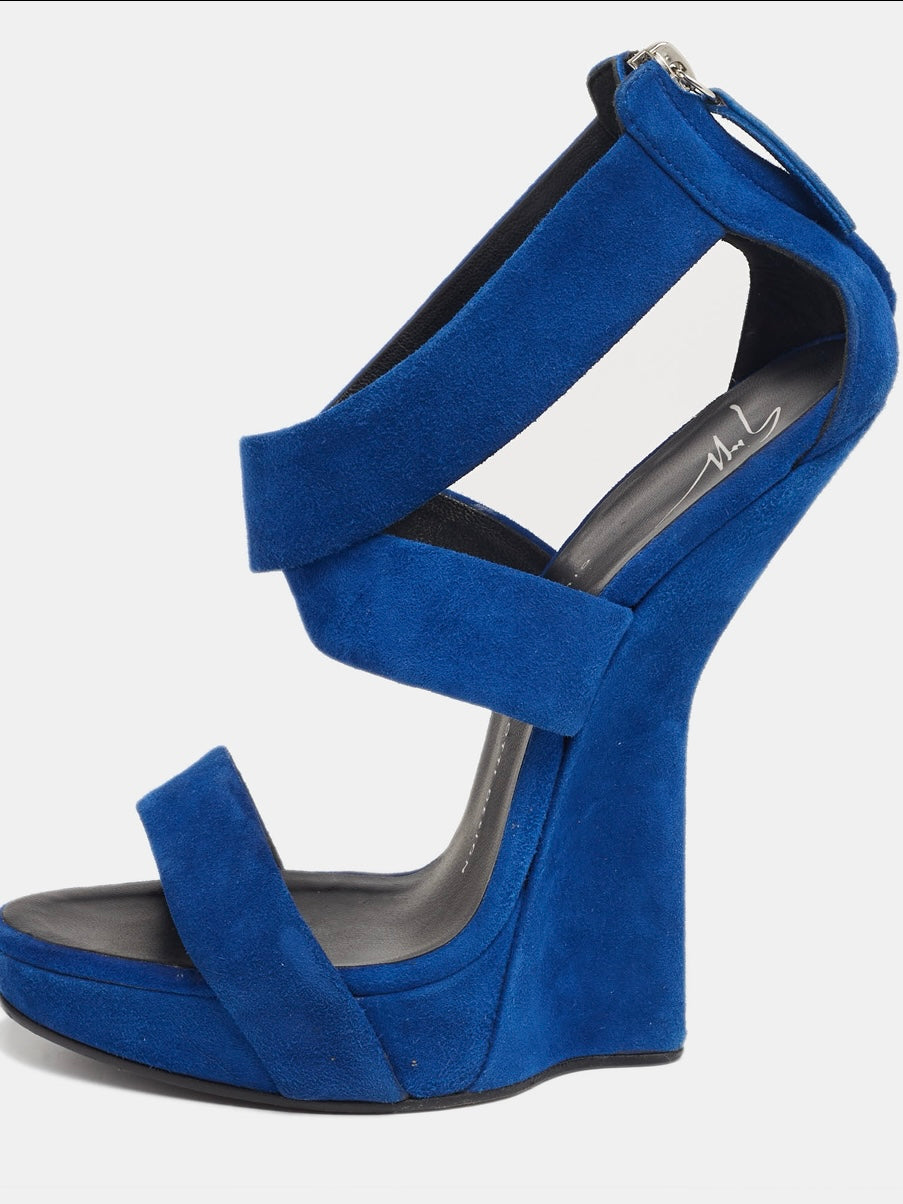 Giuseppe Zanotti Suede Wedge Heels - 37.5