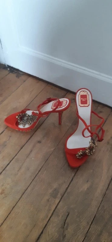 Dior Embellished Beaded Heels Brand New - 40