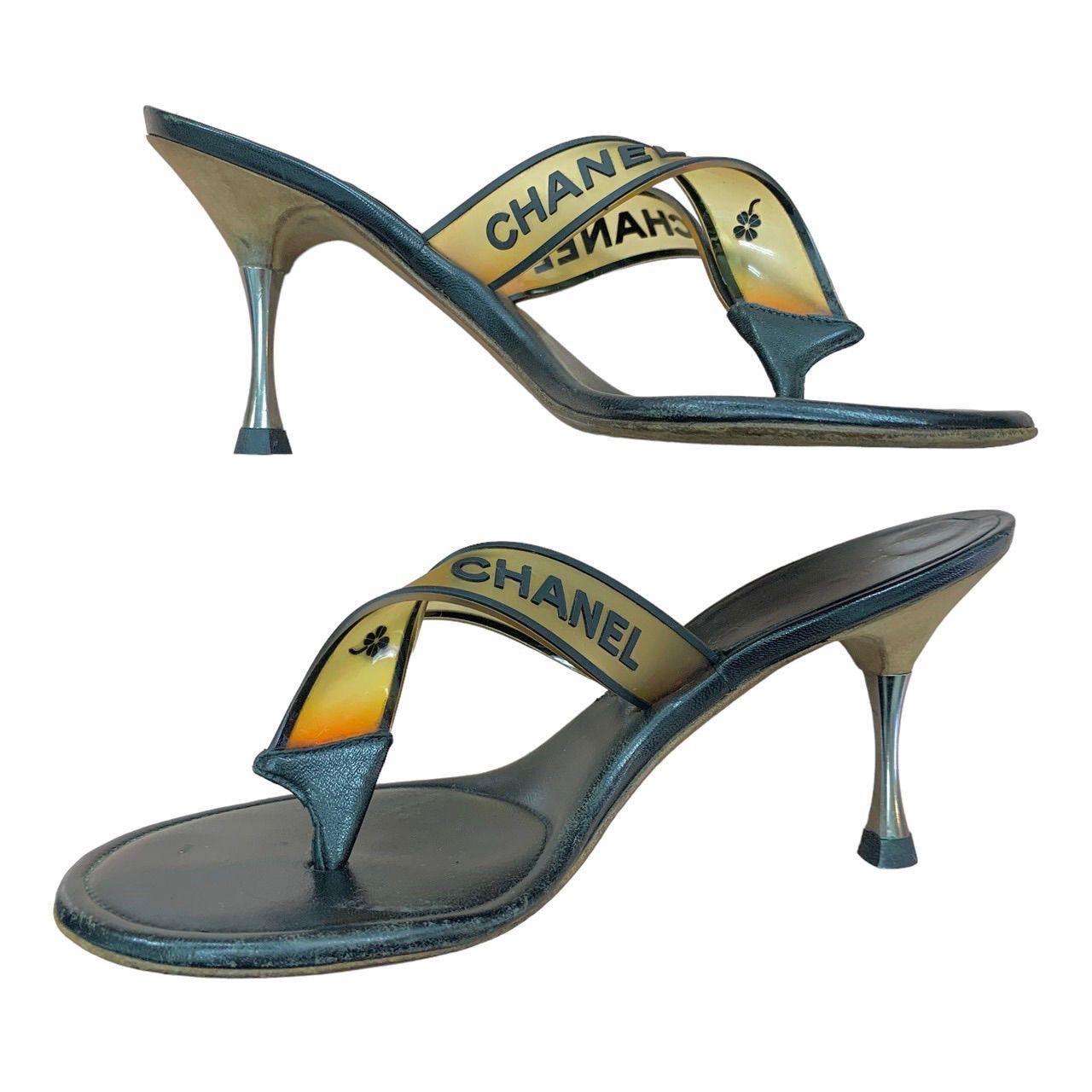 Chanel Jelly Thong Heels - 36.5