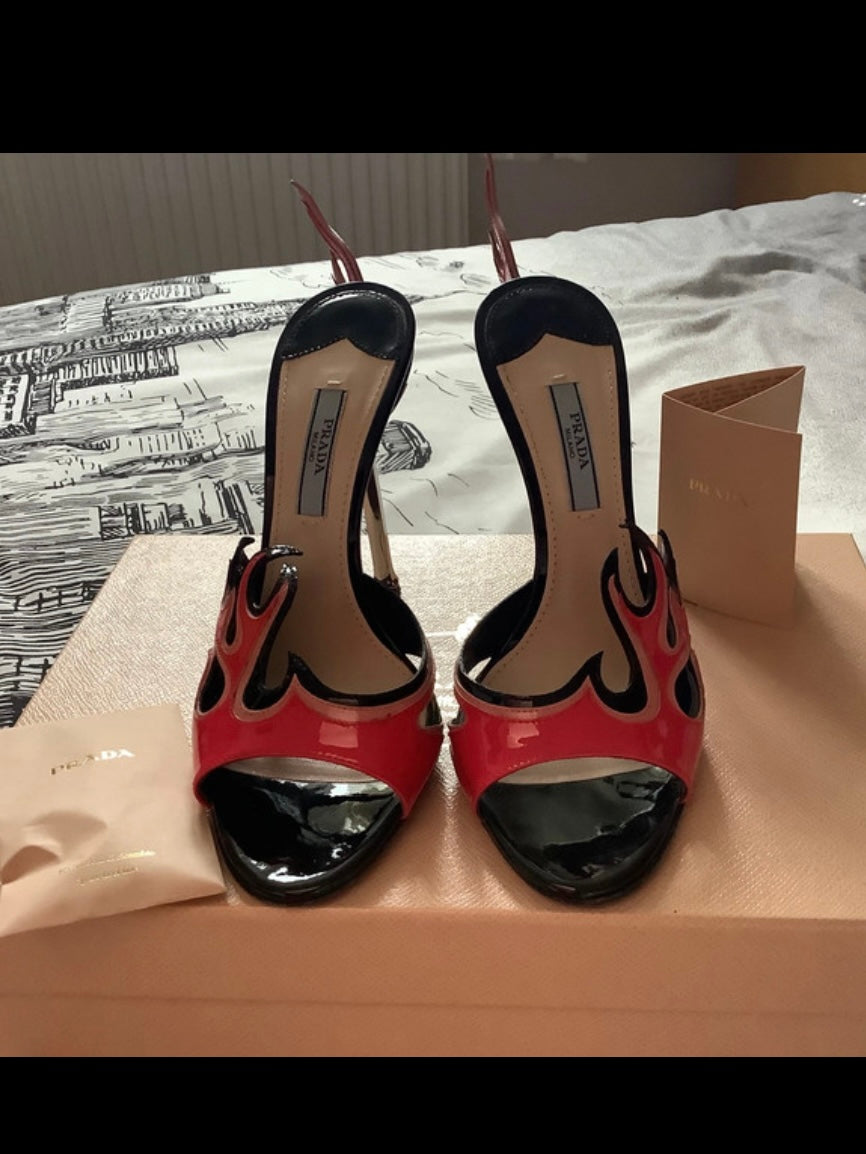 Prada Flame Heels - 36