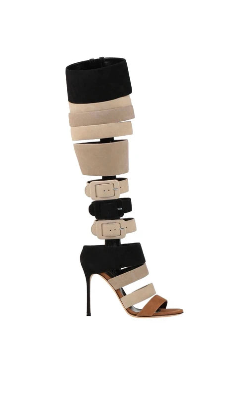 Sergio Rossi Gladiator Boots Brand New - 36.5/37