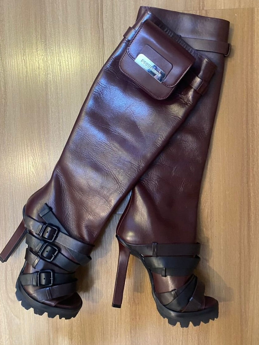 Dsquared2 Buckle Boots - 37