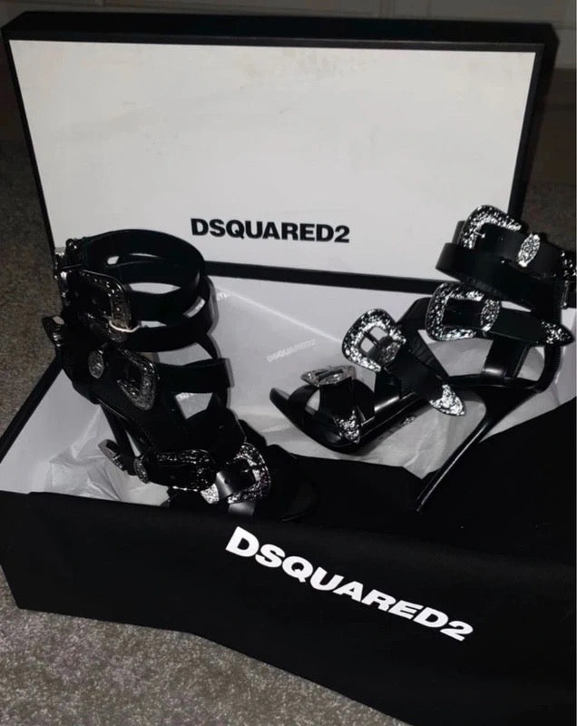 Dsquared2 Gothika Buckle Heel - 37
