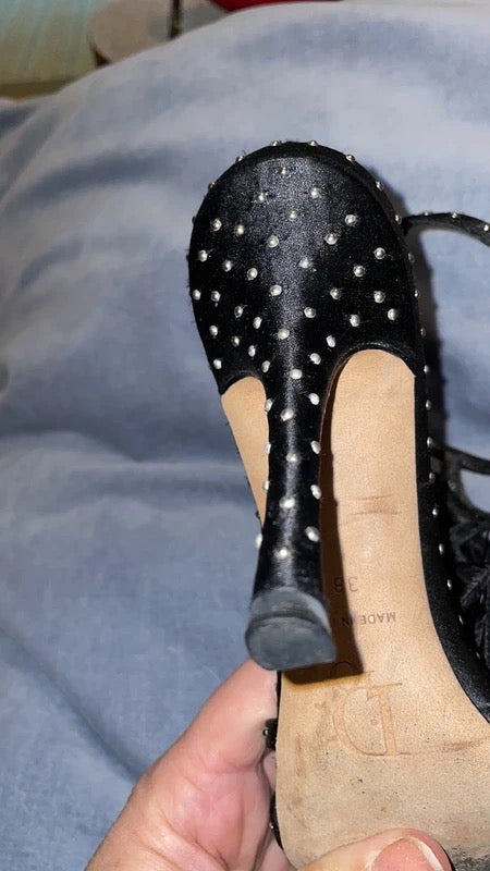Dior by Galliano Diamanté Feather Heel - 38