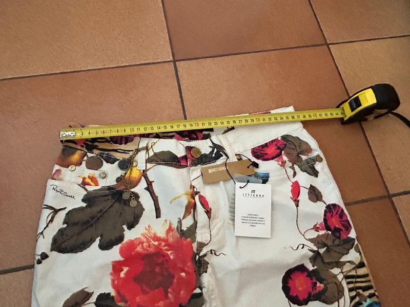 Cavalli Floral Tiger Jeans Brand New  - S