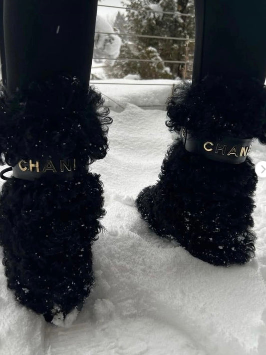Chanel Shearling Boots - 36