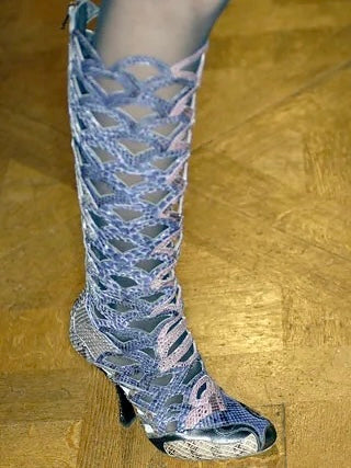 Miu Miu Sculptural Python Heels - 34.5, 38 + 39