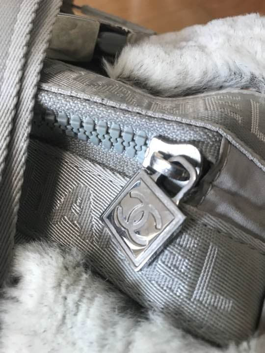 Chanel Sport Rabbit Fur Bowling Bag