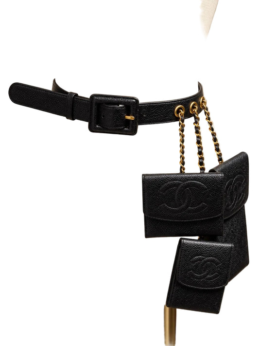 Chanel Caviar Multi Pouch Belt Bag