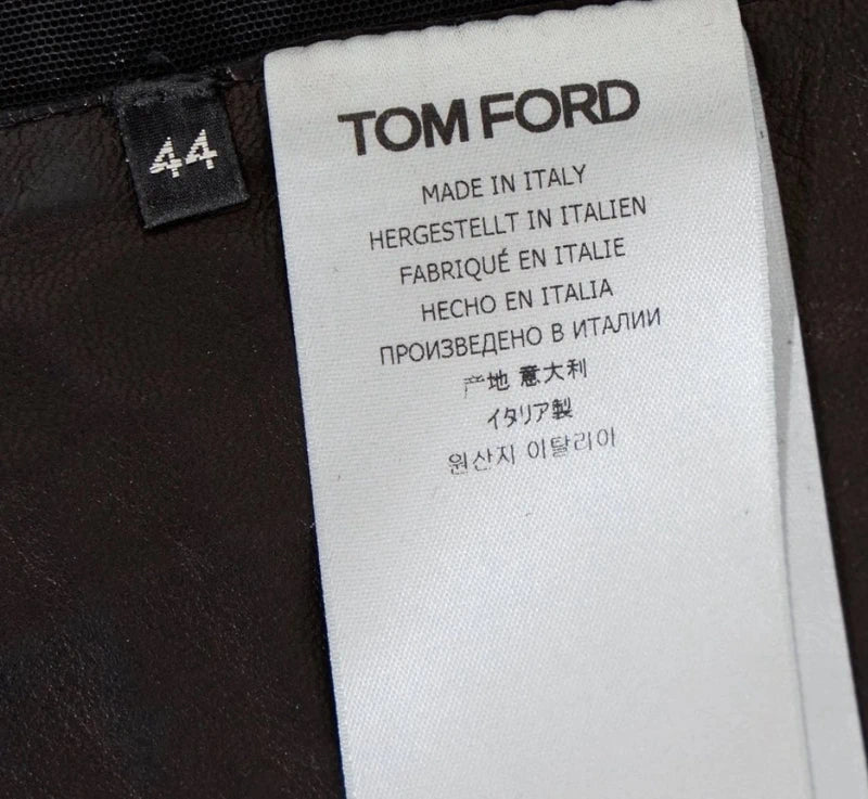 Tom Ford 2019 Faux Croc Embossed Halterneck Top - M
