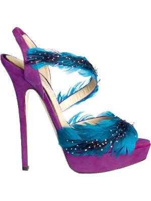 Jimmy Choo Feather Heels - 37
