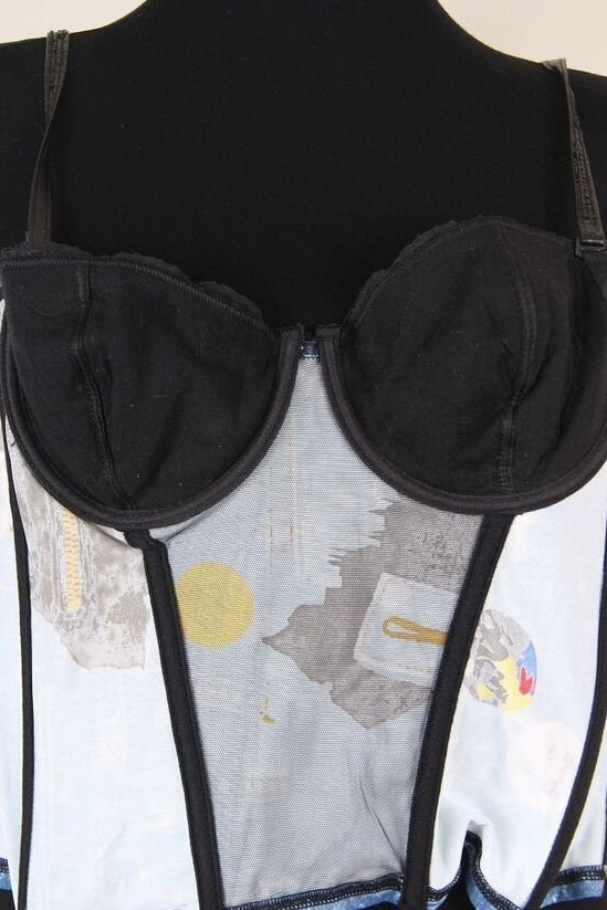 Dior Galliano Miss Diorella Trompe L'oeil Bustier - S
