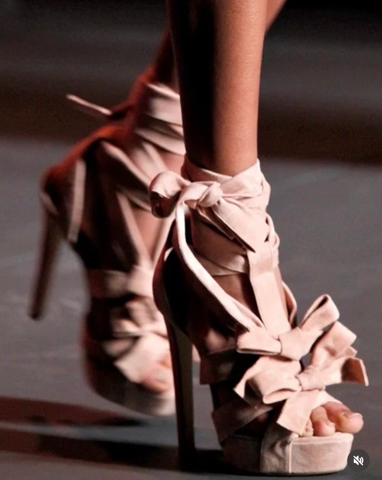 Dior Suede Bow Platform Heels - 39