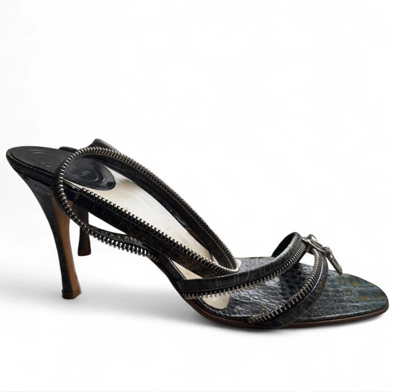 Dior Snakeskin Zip Heels Brand New - 40