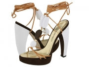 Dsquared2 2010 Shell Beaded Lace Up Platform Heels - 38