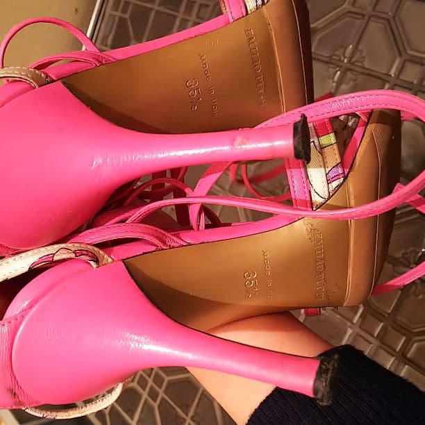 Emilio Pucci Lace Up Heels - 35.5/36