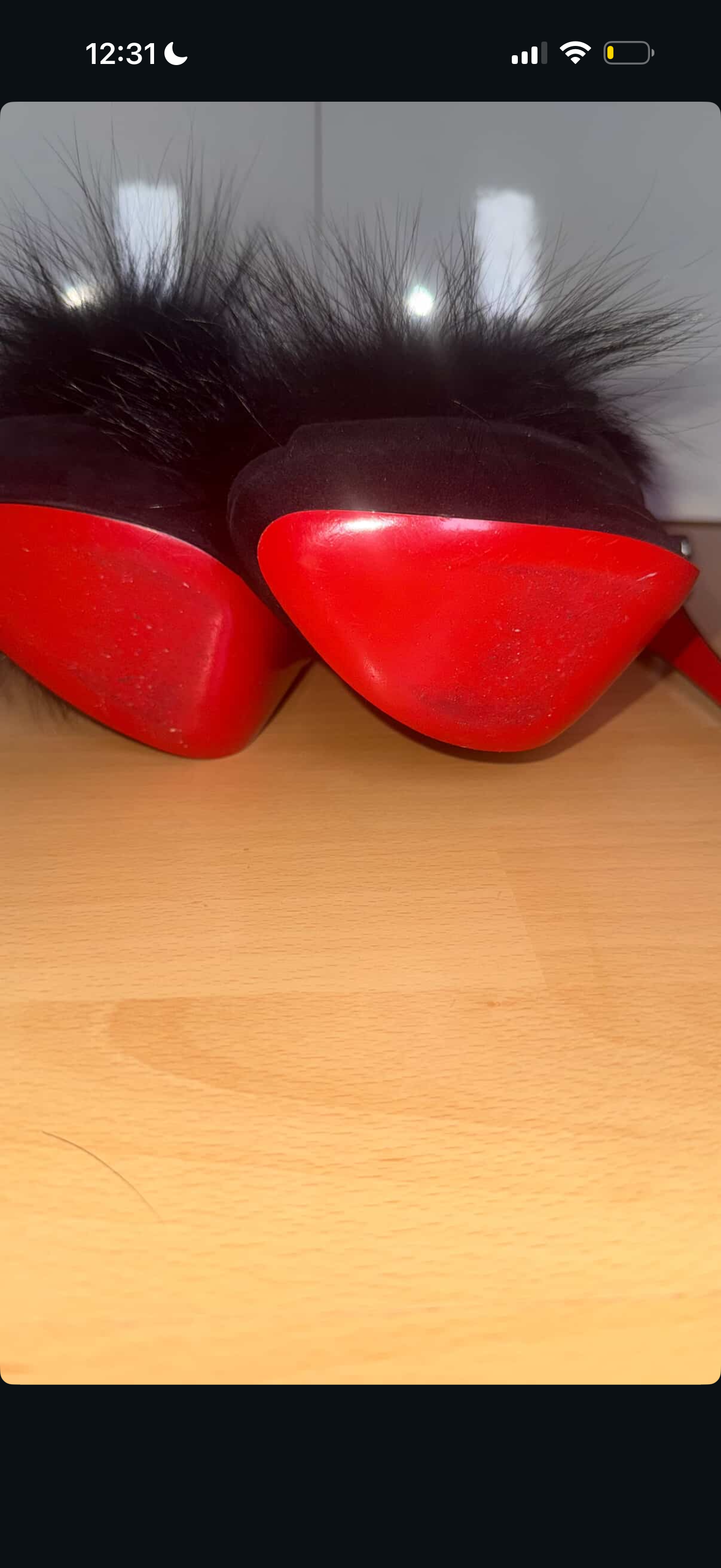 Christian Louboutin Fur Splash Heels - 39.5