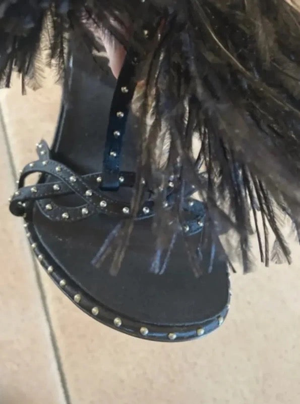 Dior by Galliano Diamanté Feather Heel Brand New - 36.5/37