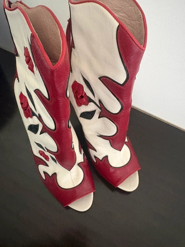 Miu Miu 2012 Roses Ankle Boots - 39