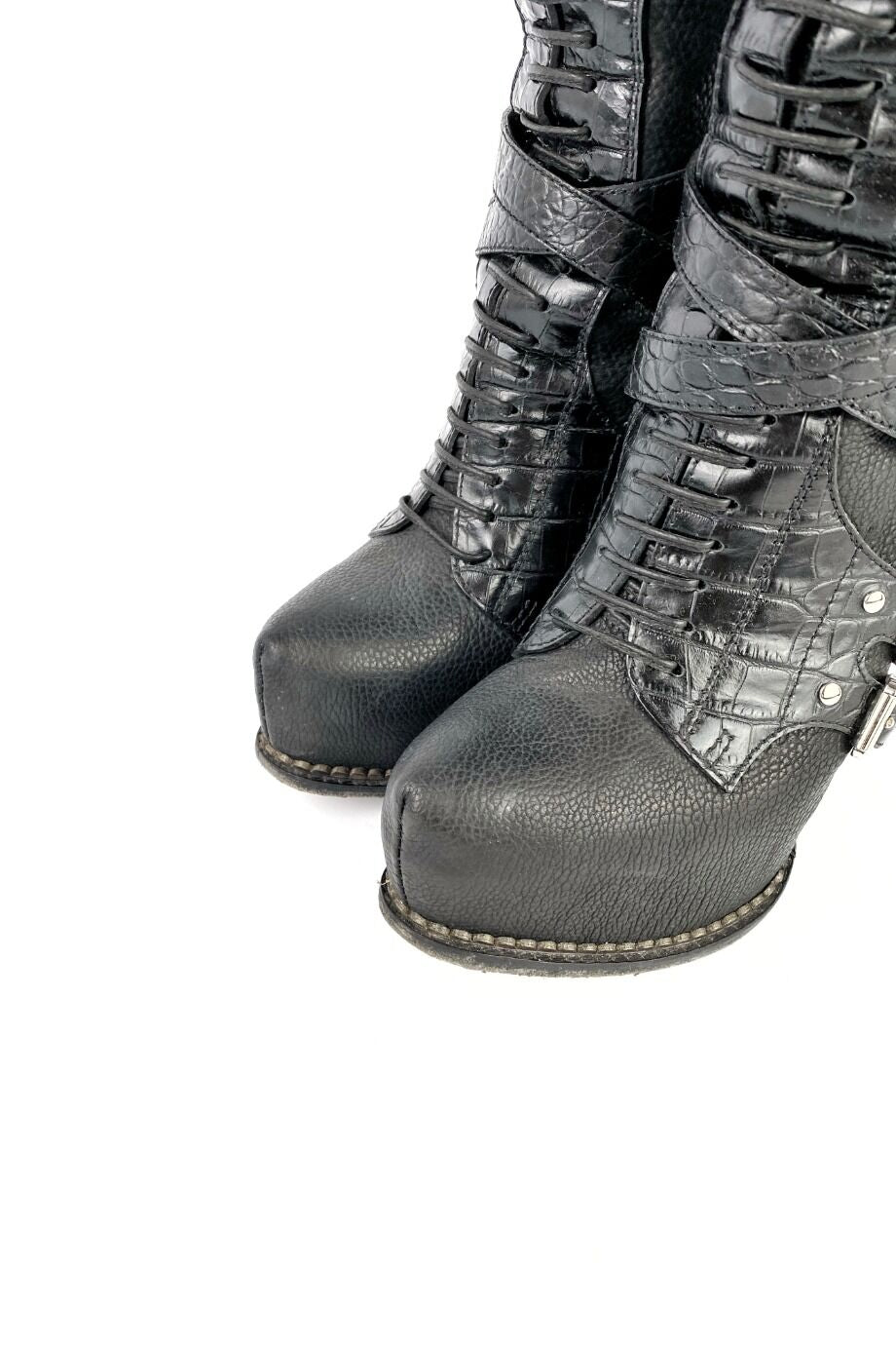 Dior Galliano Croc Boot Black - 36.5